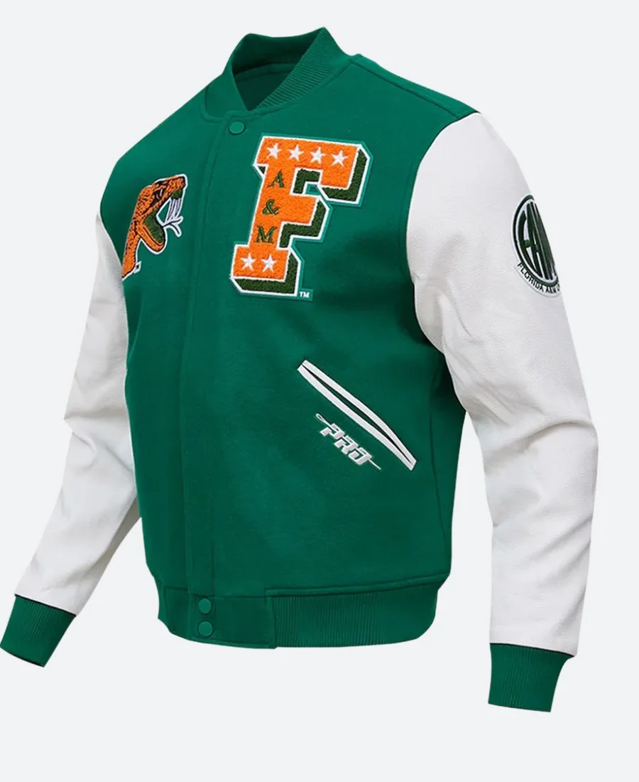 Florida A&M University Letterman Varsity Jacket Front Image