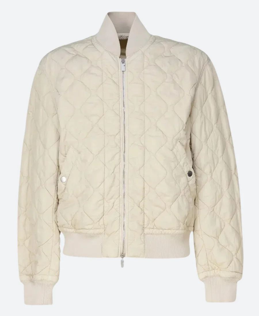 Grand Prix F1 2025 Brad Pitt Quilted Jacket Front Image