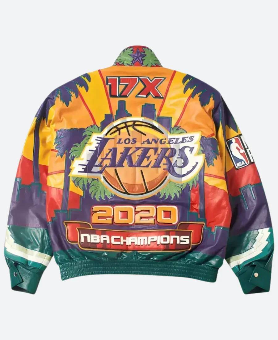 LA Lakers 2020 NBA Champions Jacket Back Image