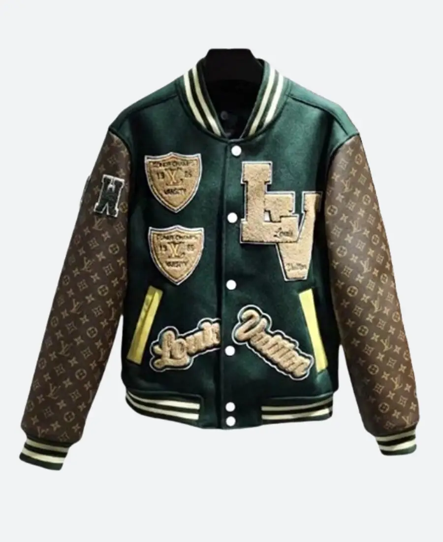 LV Green and Brown Jacket