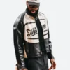 LeBron James Aime Leon Dore Black Leather Jacket