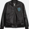 NYPD Bomber Leather Jacket