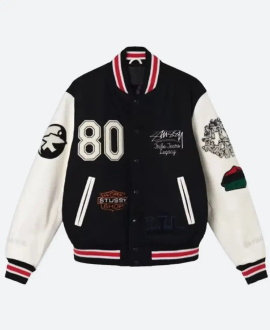 Stussy x Denim Tears Varsity Jacket