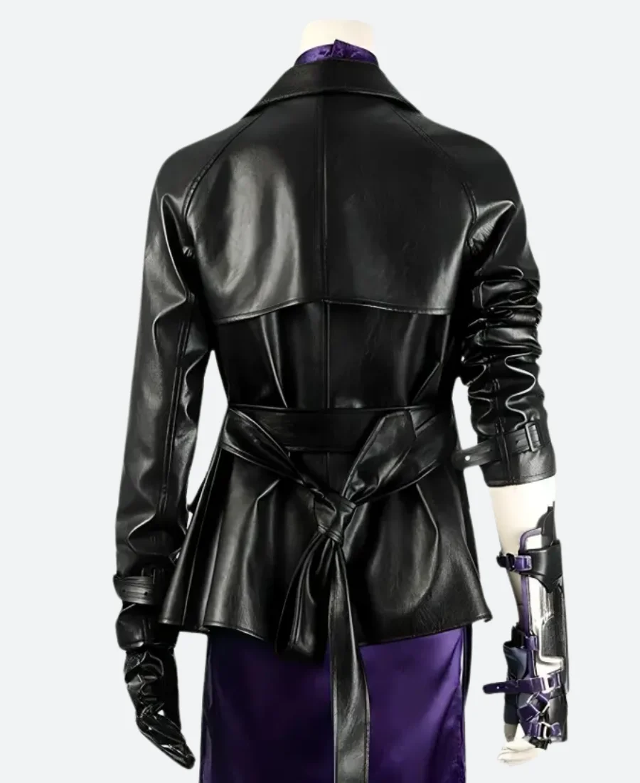 Tekken 8 Nina Williams Leather Jacket Back Image