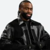 The Tonight Show Jaylen Brown Leather Jacket Front Image