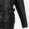 Trialmaster Black Leather Jacket Sleeves Image