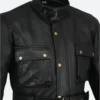 Trialmaster Black Leather Jacket Zoom Image