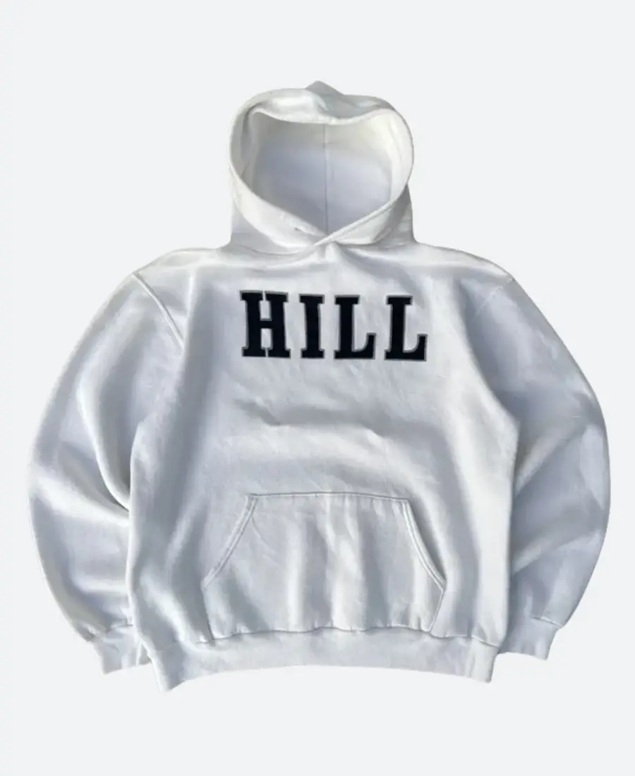 Vintage 90s Russell Athletic Hill White Pullover Hoodie