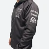 APX GP F1 Brad Pitt Black Hoodie Left Arm Image