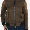 Agents of Shield Elizabeth Henstridge Quilted Bomber Jacket Front Image