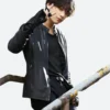 BTS Jungkook Leather Jacket Full Image