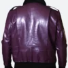 Batman Joker Goon Leather Jacket Back Image