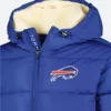 Buffalo Bills Hooded Puffer Jacket Hood Image