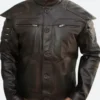 Cyberpunk 2077 Samurai Wolf Leather Jacket Front Image