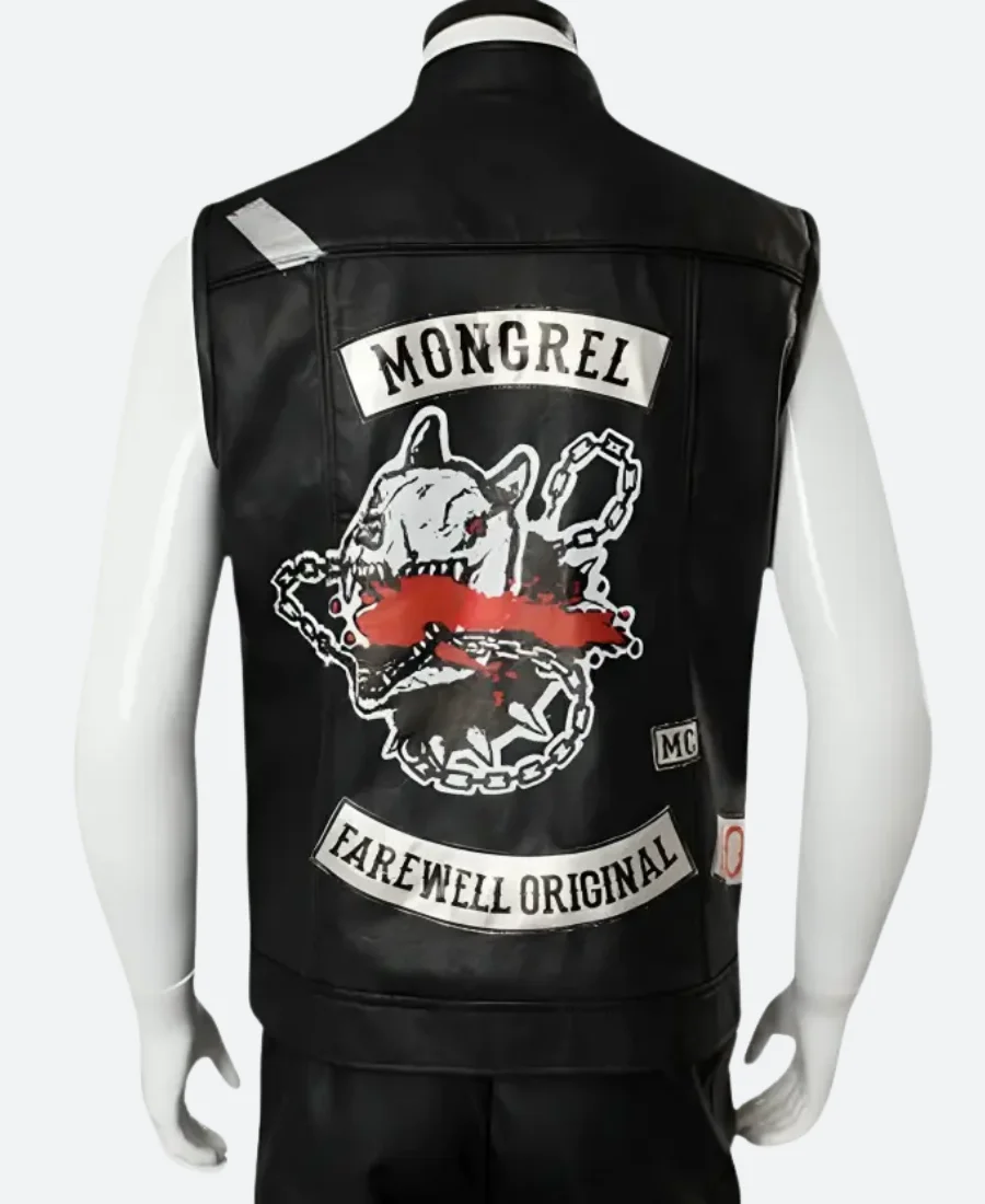 Days Gone Deacon St. John Leather Vest Back Image