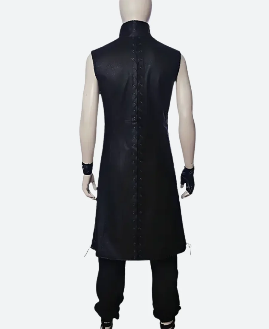 Devil May Cry Leather Trench Coat Back Image