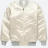 Harry Style Metallic Bomber Jacket Front Image