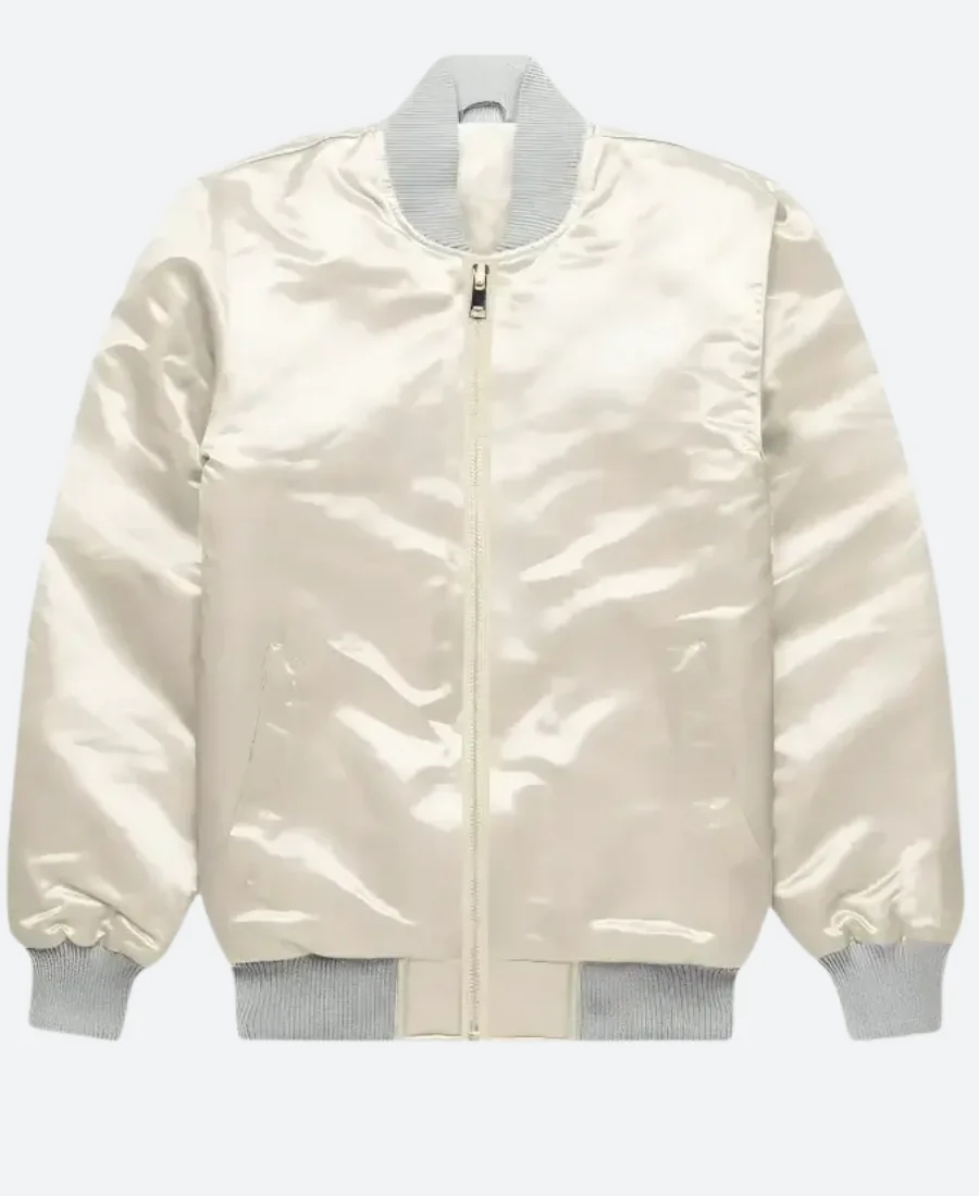 Harry Style Metallic Bomber Jacket Front Image