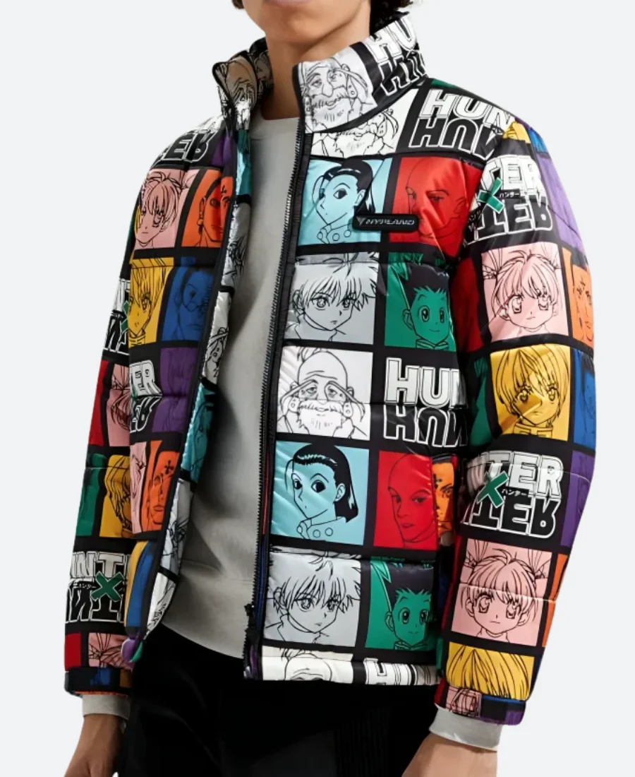 Hunter X Hunter Puffer Jacket Front Image