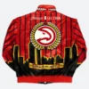 Jeff Hamilton X ATL Hawks Leather Jacket Back image