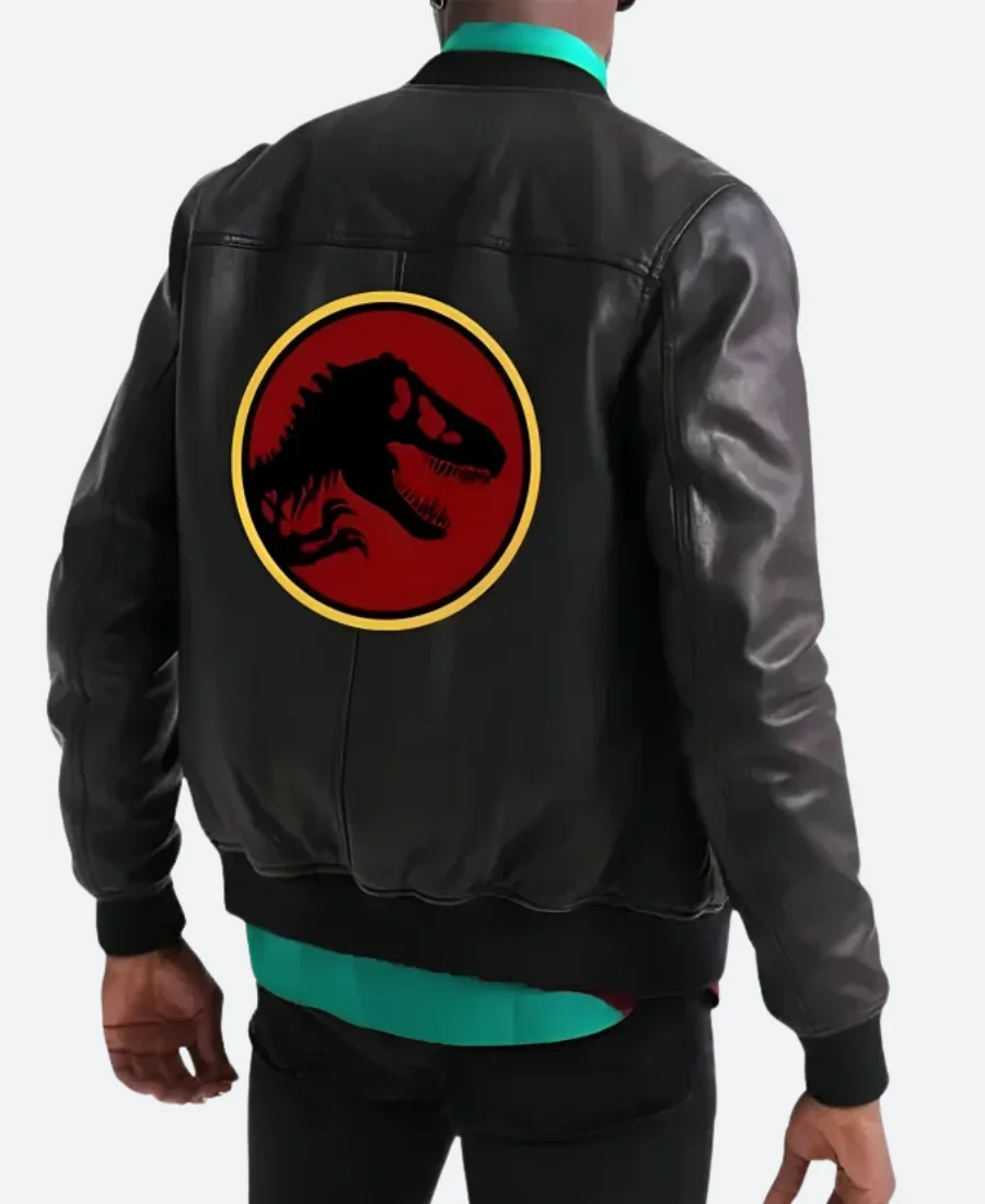 Jurassic Park Leather Jacket Back Image