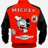 Michael Jackson X Mickey Mouse Varsity Jacket Back Image