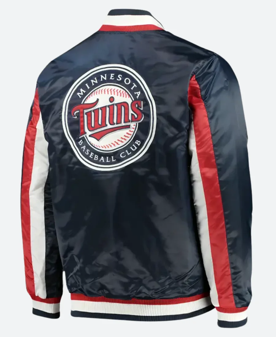 Minnesota Twins Letterman Varsity Jacket Back Image