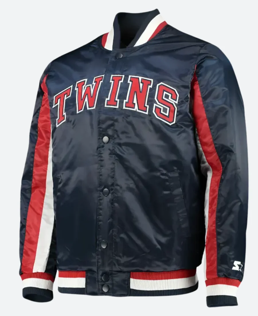 Minnesota Twins Letterman Varsity Jacket Front Image