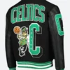 NBA Boston Celtics Letterman Varsity Jacket Back Image