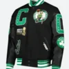 NBA Boston Celtics Letterman Varsity Jacket Front Umage