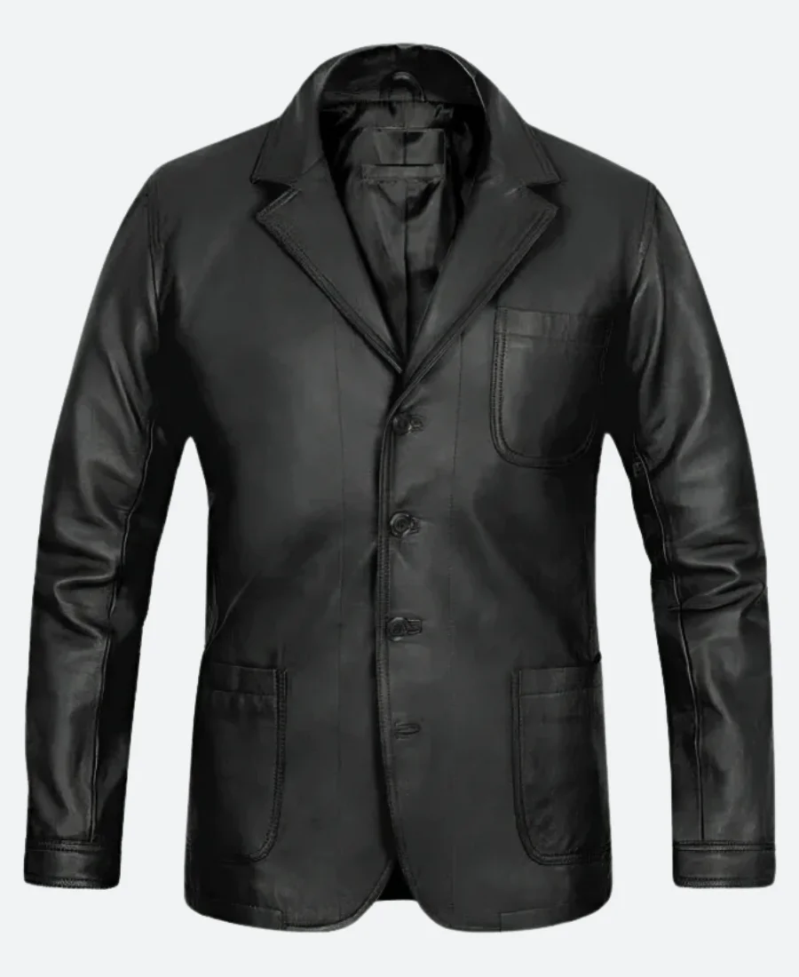 No Time To Die James Bond Leather JacketFront Image