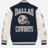 OVO X Dallas Cowboys Varsity Jacket Back Image