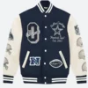 OVO X Dallas Cowboys Varsity Jacket Front Image