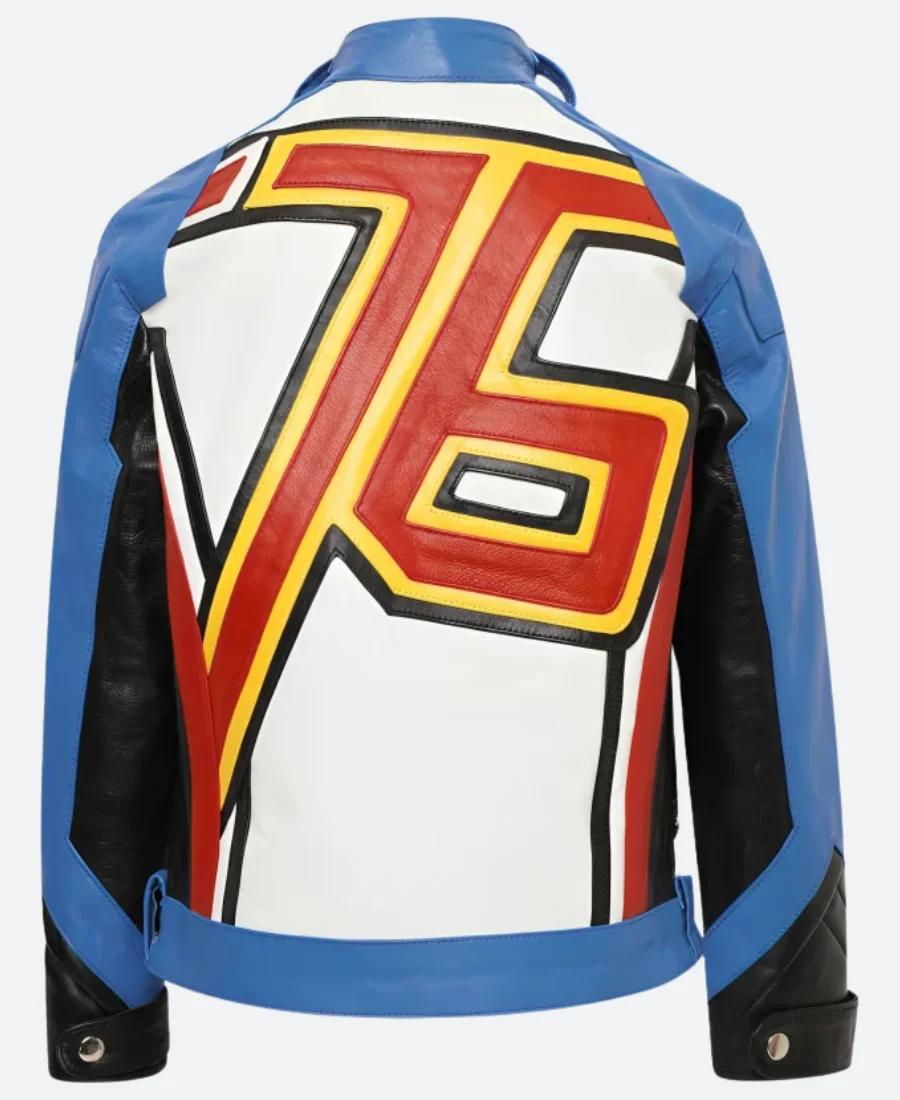 Overwatch Soldier 76 John Jack Morrison Leather Jacket Back Image