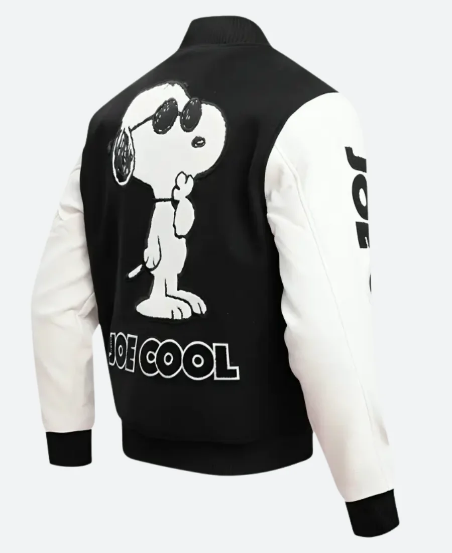 Peanuts X Snoopy Joe Varsity Jacket Back Image