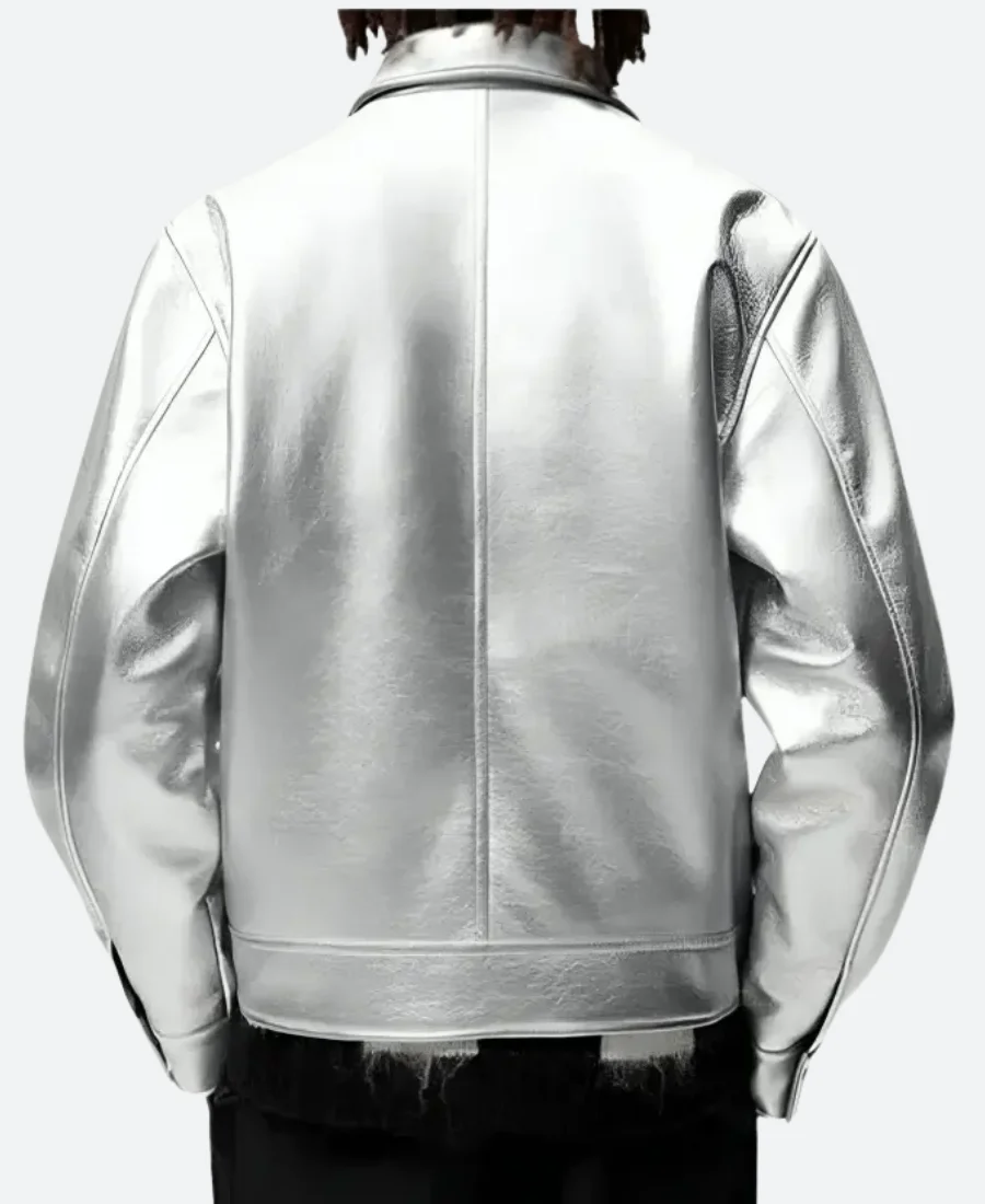 Sex Education Eric Effiong Leather Jacket Back Image