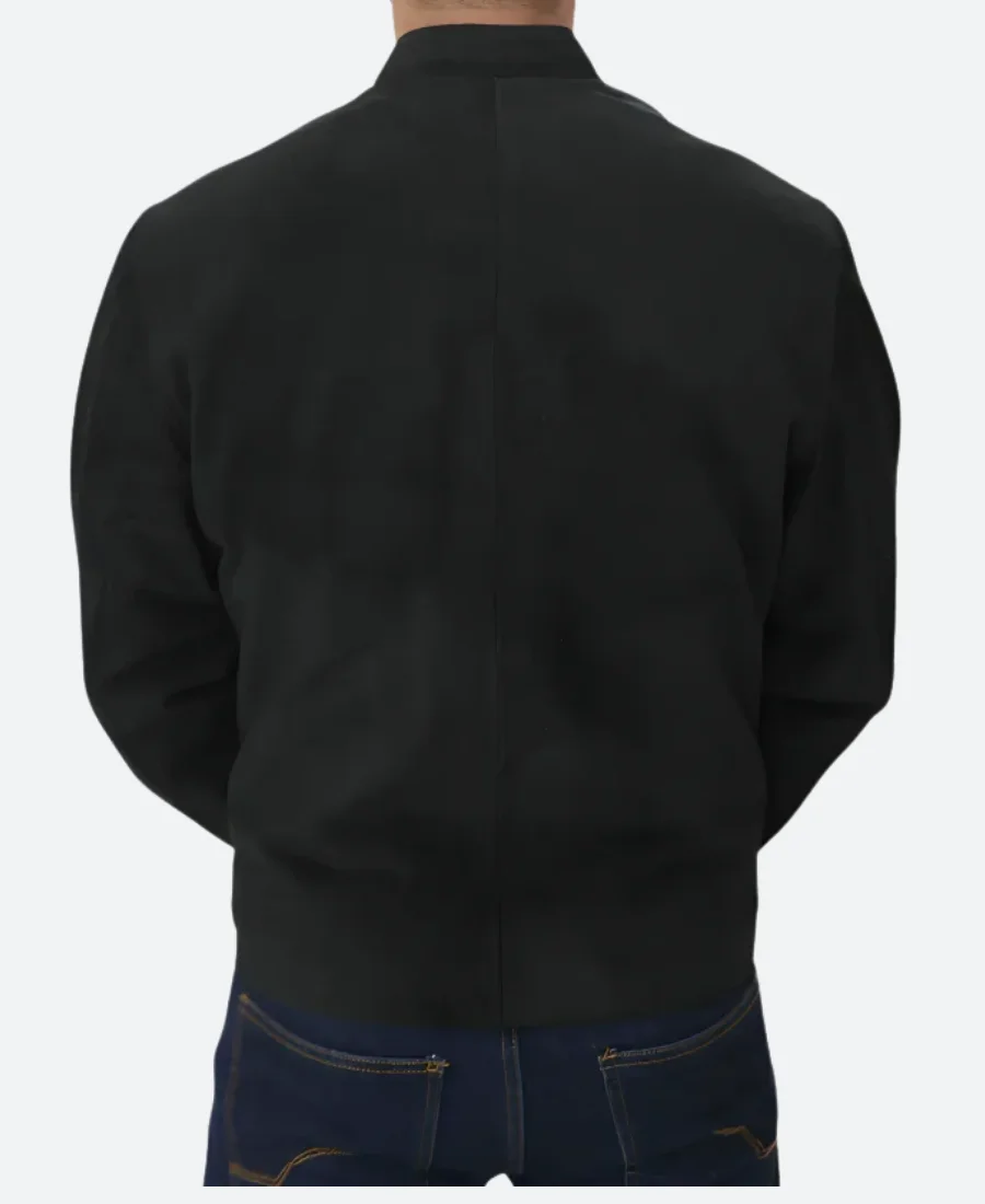 Spectre James Bond Suede Leather Jacket Back Image