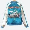 Street Fighter II Chun Li Bonus Stage jacket Blue Back Image