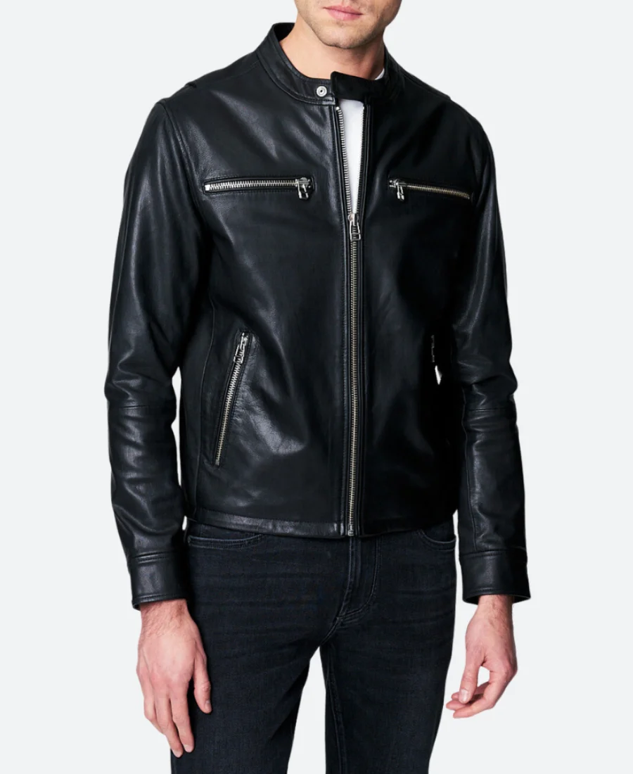 Ted Lasso Roy Kent Leather Jacket Front Image