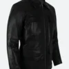 The Vampire Diaries Damon Salvatore Leather Jacket Side Image