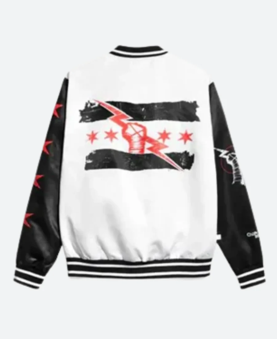 WWE CM Punk Varsity Jacket Back Image