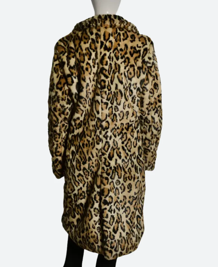 Yellowstone Beth Dutton Cheetah Coat Back Image