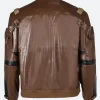 Cyberpunk 2077 Solomon Reed Phantom Liberty Leather Jacket Back Image