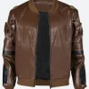 Cyberpunk 2077 Solomon Reed Phantom Liberty Leather Jacket Front Image