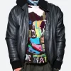 Daniel Craig Paris Fashion Week 2024 Leather Jacket Front Image
