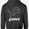 Detroit Lions Positional Villain Hoodie Back Image