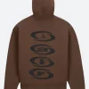 Jordan Air X Travis Scott Hoodie Brown Back Image