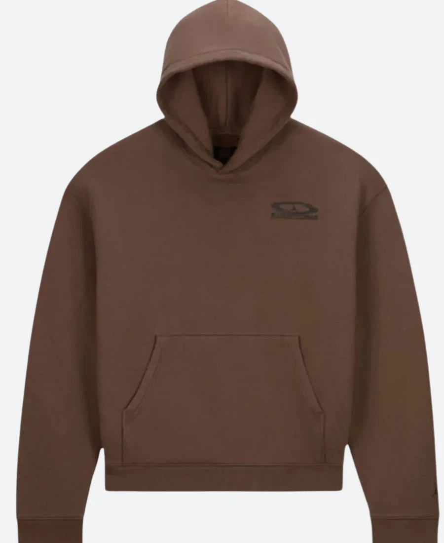 Jordan Air X Travis Scott Hoodie Brown Front Image