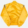LA Lakers 80s Letterman Varsity Jacket Yellow Back Image