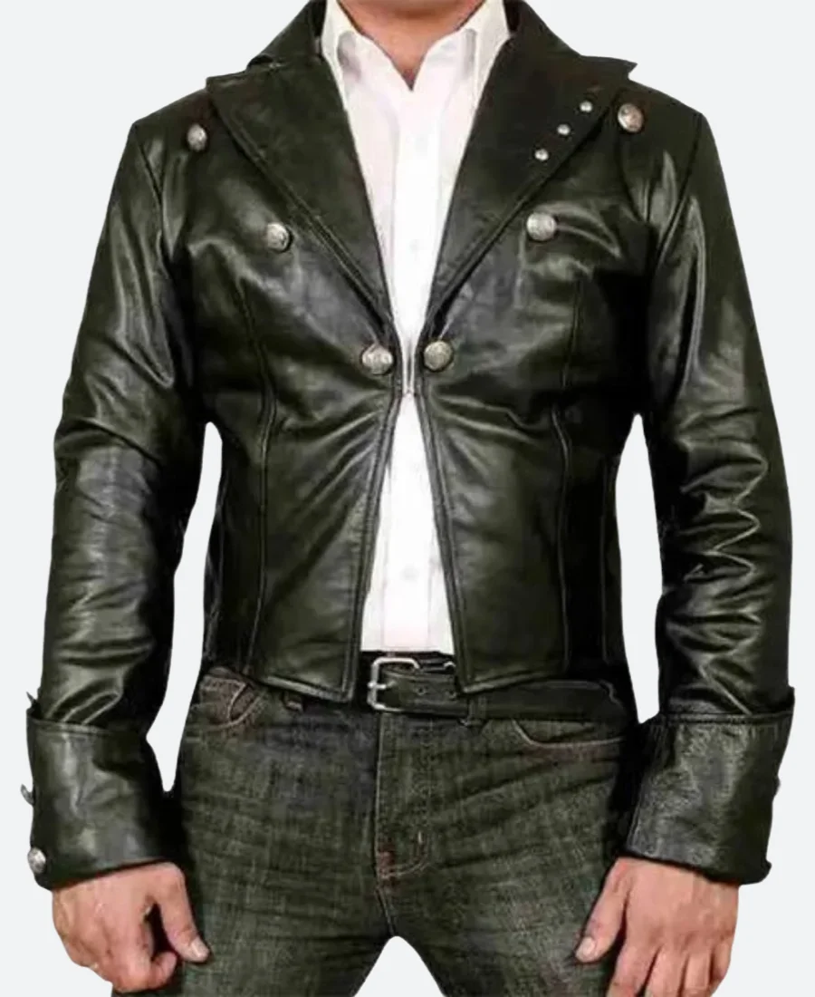 WWE Bray Wyatt Leather Jacket Front Image